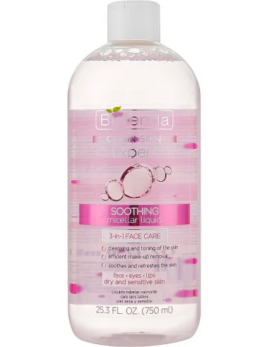 Bielenda Clean Skin Expert 3 In 1 Soothing Micellar Liquid 750 ml