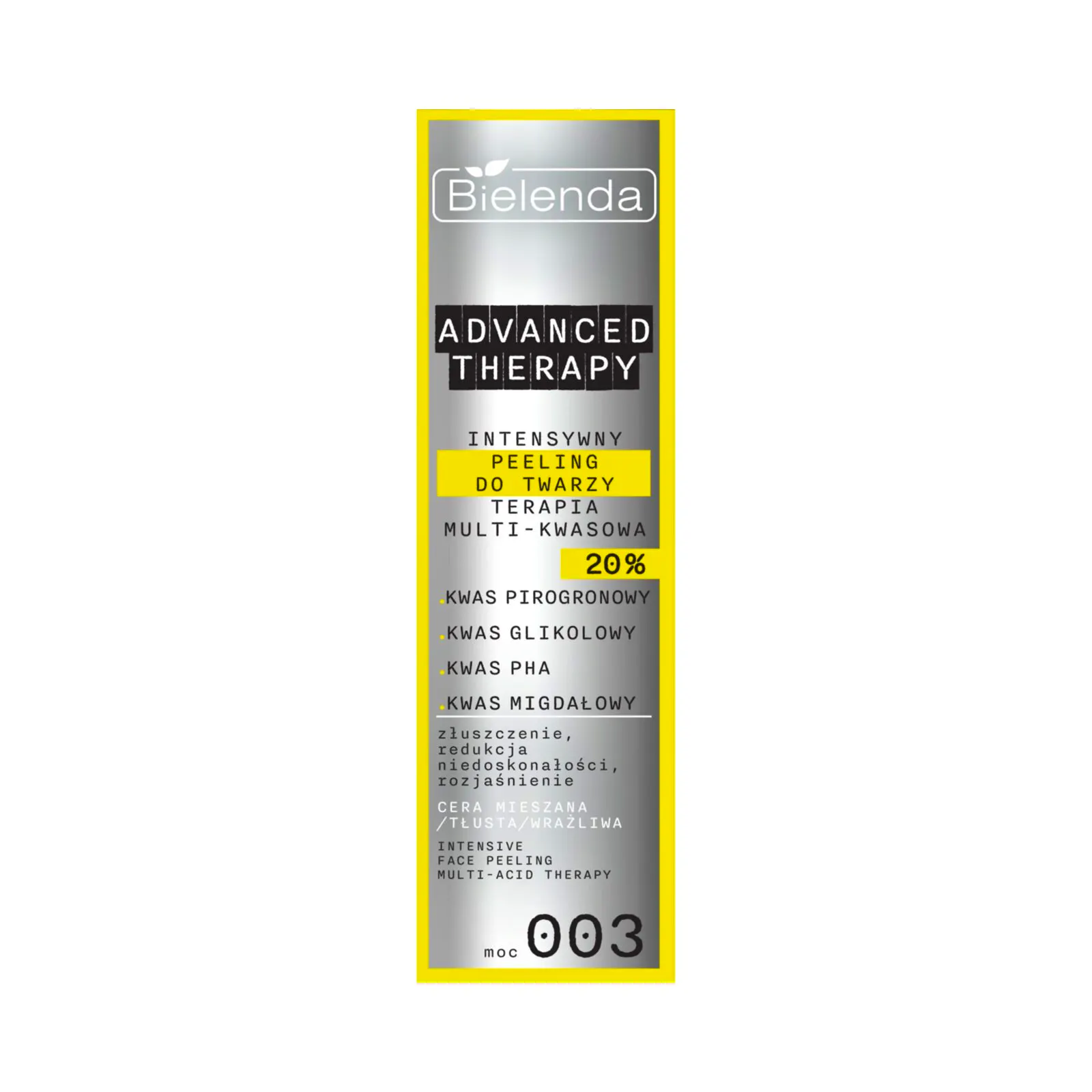 Bielenda Advanced Therapy Intense Facial Scrub Multi-Acid Therapy 20% Multi-Acid Therapy For Oily And Combination Skin 30 ml
