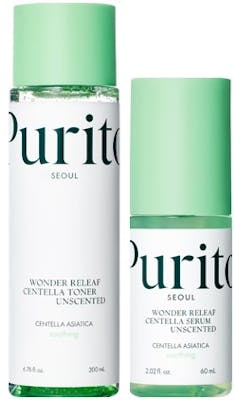 Purito SEOUL Wonder Releaf Centella Unscented Toner + Serum 200 ml + 60 ml