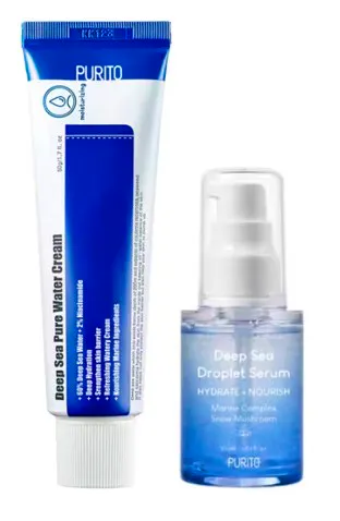 Purito SEOUL Deep Sea Pure Water Cream + Droplet Serum 50 g + 30 ml