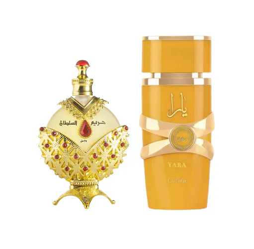 Luxplus Khadlaj Hareem Al Sultan Gold Oil & Lattafa Yara Tous 35 ml + 100 ml