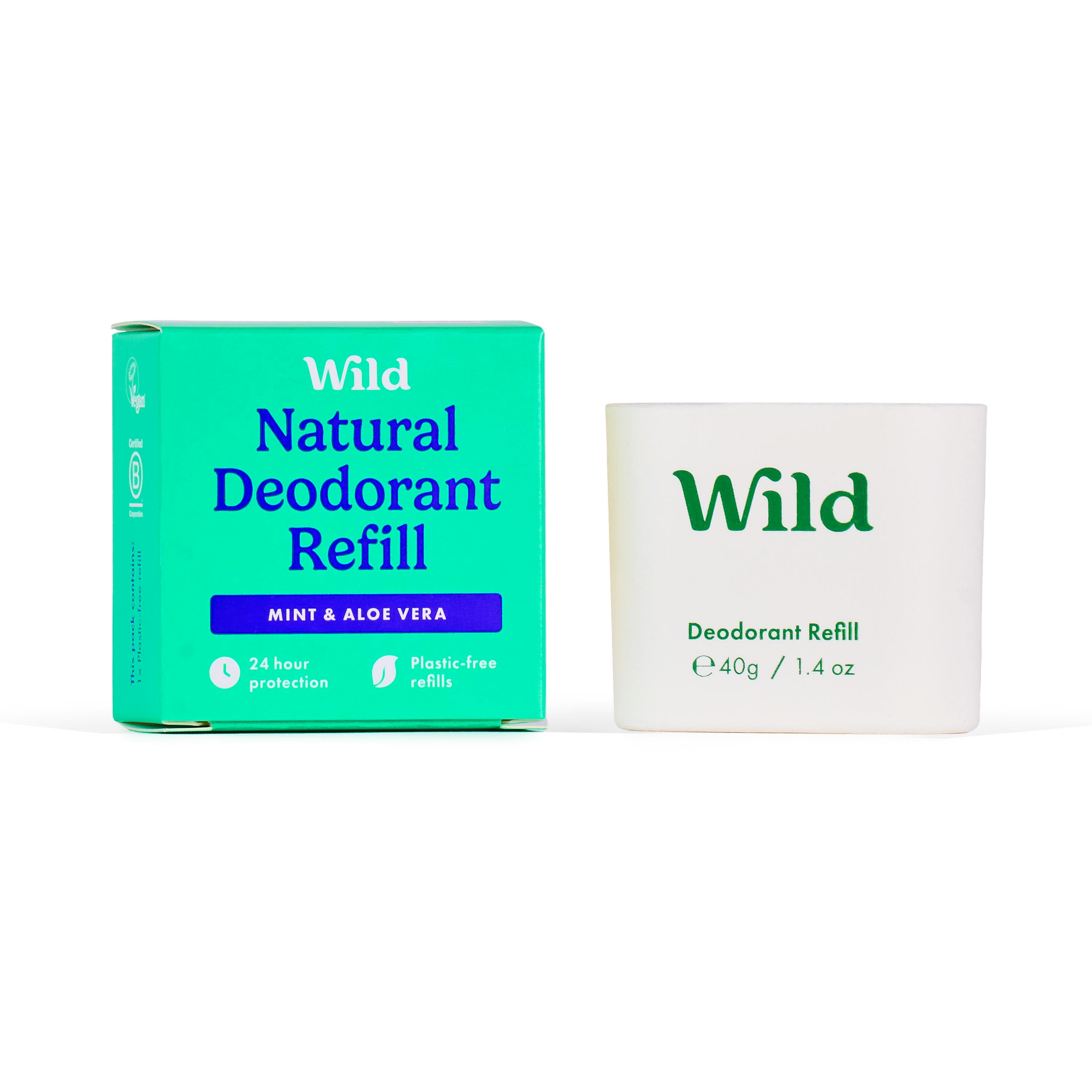 Wild Men's Mint & Aloe Vera Deo Refill 40 g