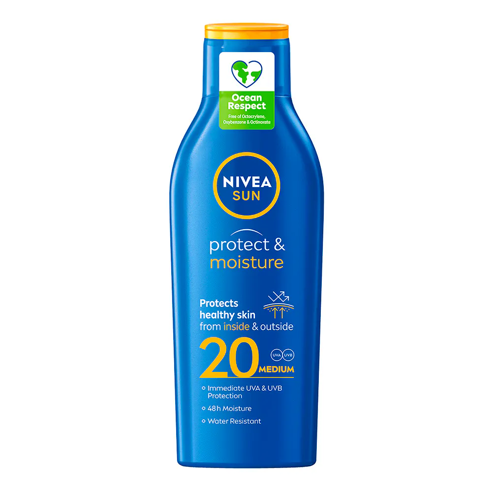NIVEA Sun Protect & Moisture Sun Lotion SPF20 200 ml