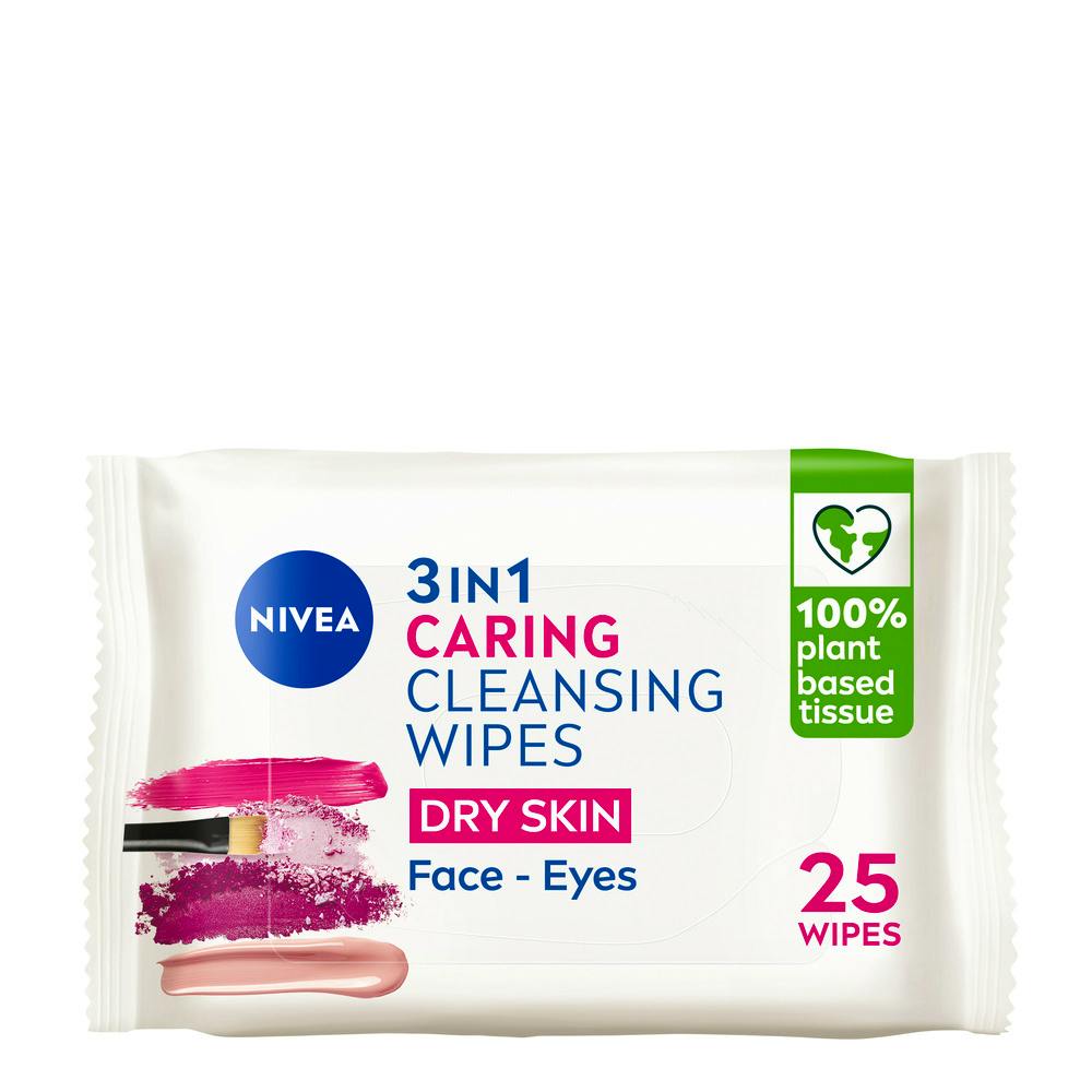 NIVEA Gentle Cleansing Wipes Dry Skin 25 stk