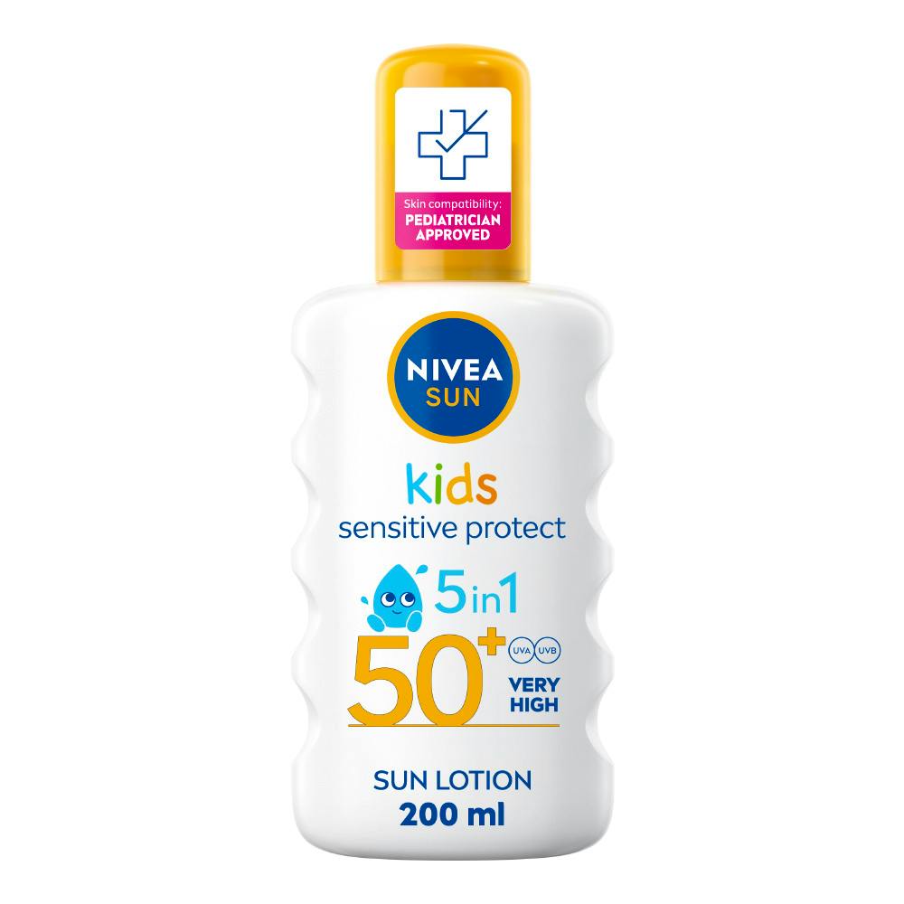 NIVEA Kids Sensitive Protect & Play Sun Spray SPF 50+ 200 ml