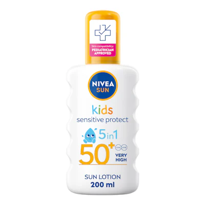 NIVEA Kids Sensitive Protect &amp; Play Sun Spray SPF 50+ 200 ml