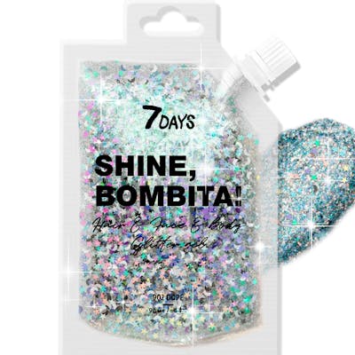 7DAYS SHINE, BOMBITA! Gel Glitters for Hair and Body 902 Dope 90 ml