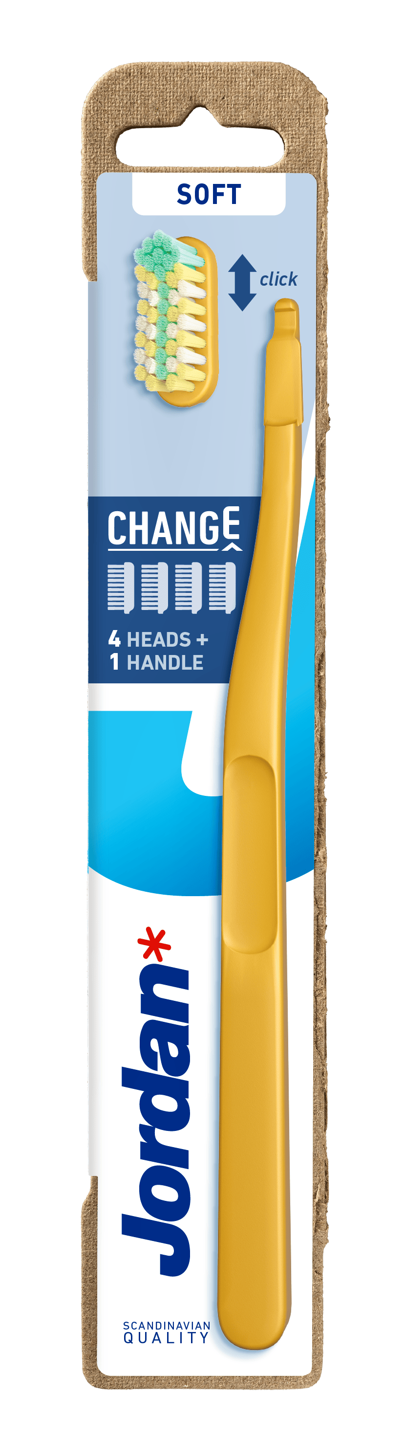 Jordan Change Toothbrush Soft Assorterd 1 st + 2 st