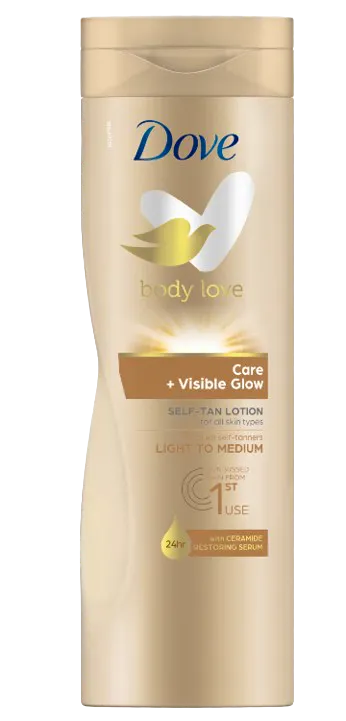 Dove Visible Glow Self-Tan Lotion Fair Medium Skin 400 ml