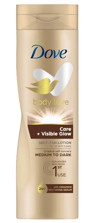 Dove Visible Glow Self-Tan Lotion Medium Dark Skin 400 ml