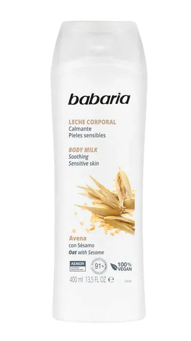 Babaria Oats And Sesame Oil Body Milk Normal Skin 400 ml