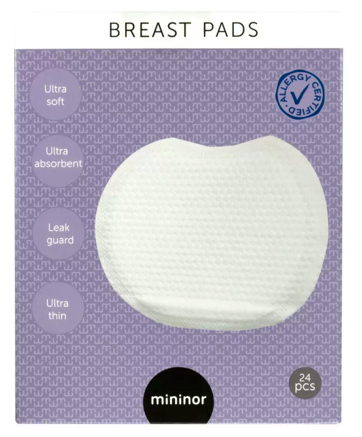 Mininor Breast Pads White 24 stk