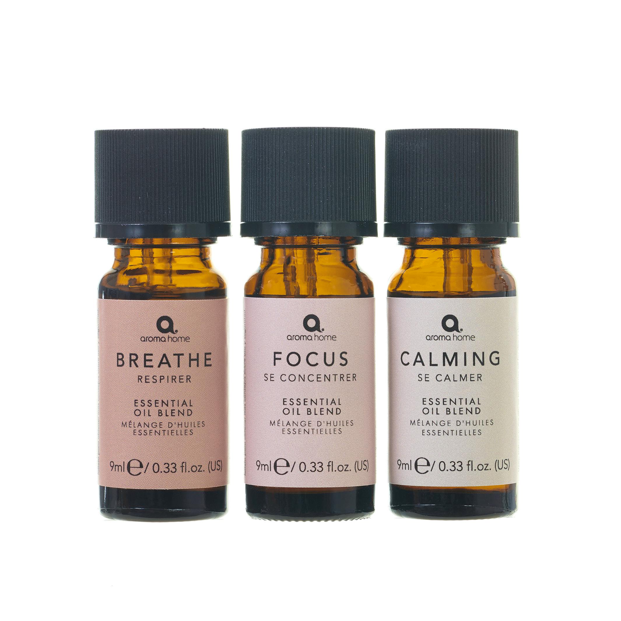 Aroma Home Mindfulness Essential Oil Blends 3 x 9 ml