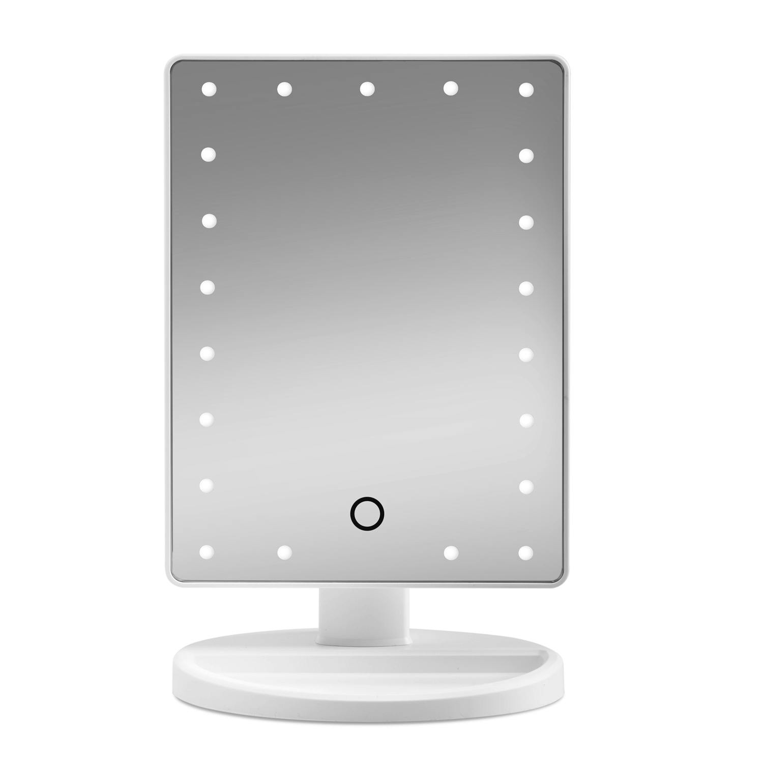 Gillian Jones Makeup Mirror w. Heart LED Light & Touch Function White 1 stk