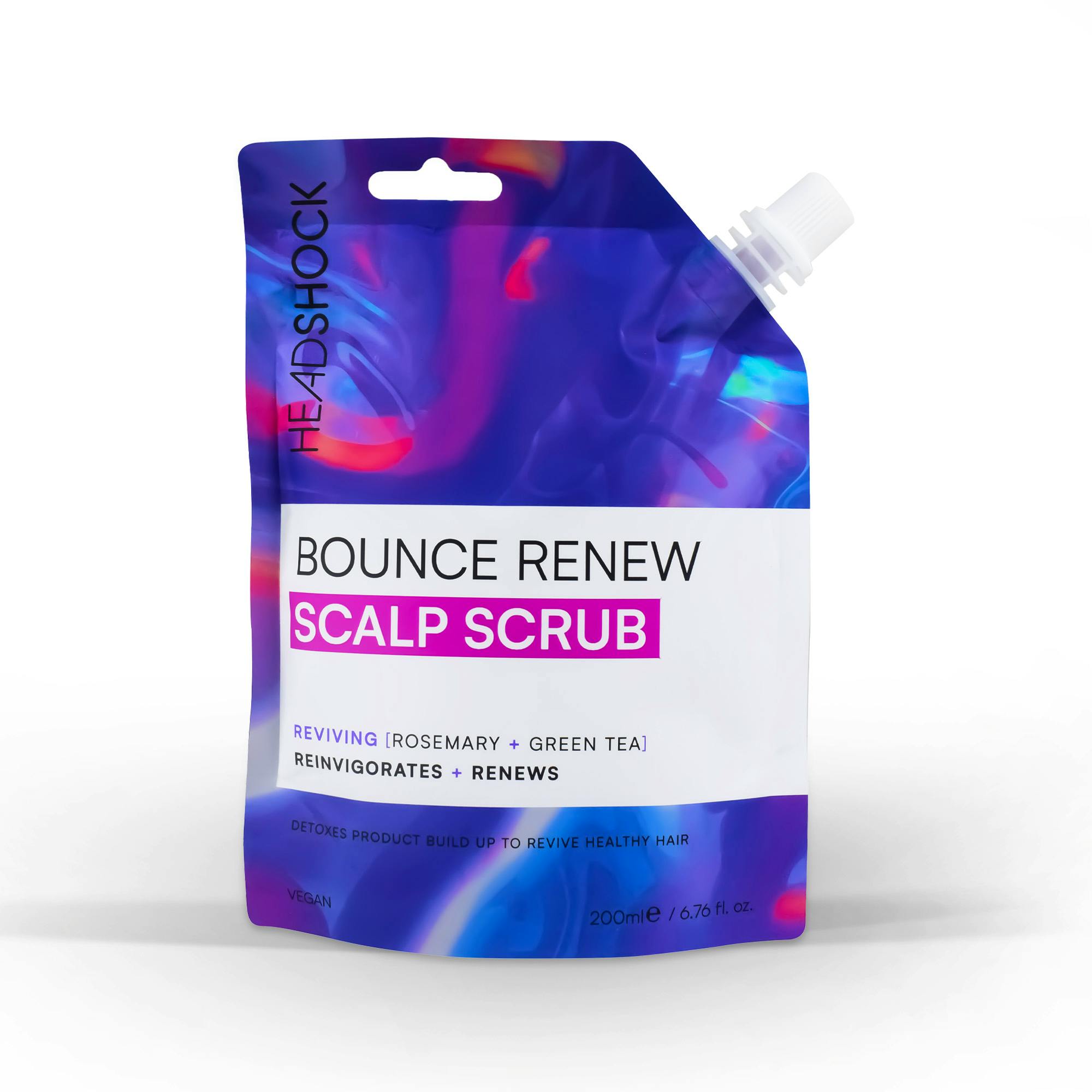 Head Shock Bounce Renew Scalp Scrub Rosemary & Green Tea 200 ml