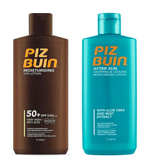 Piz Buin Moisturising Sun Lotion SPF50 & After Sun Soothing & Cooling Moisturising Lotion 200 ml & 200 ml