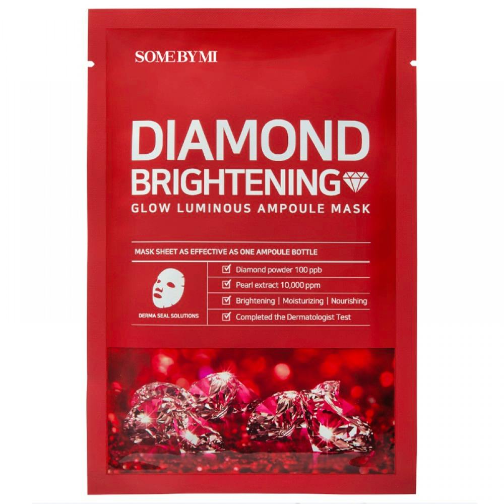 Some By Mi Red Diamond Brightening Glow Lumious Ampoule Mask 1 stk