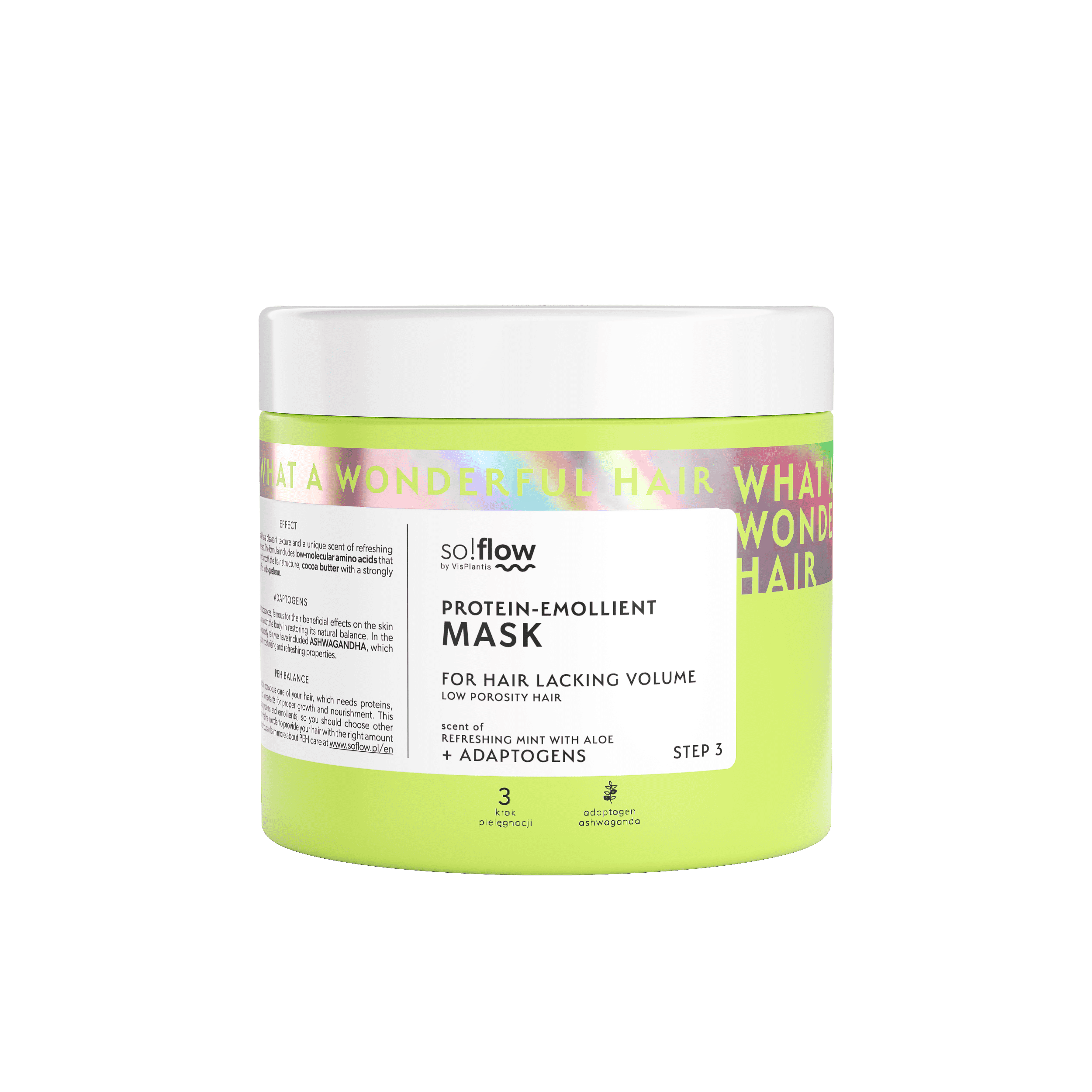 So!Flow Mask for low porosity hair, lacking volume 400ml