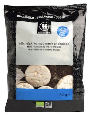 Urtekram Mini-Riskiks Mørk Chokolade Øko 60 g