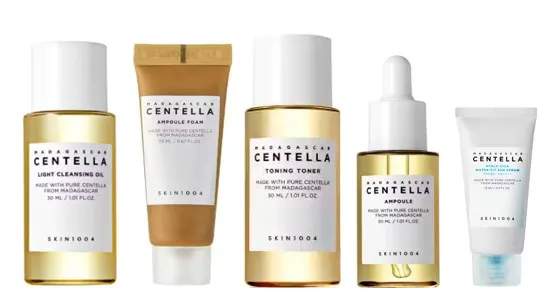 SKIN1004 Travel & Test Routine Calming Sensitive Skin Bundle 30 ml + 20 ml + 30 ml + 30 ml + 15 ml