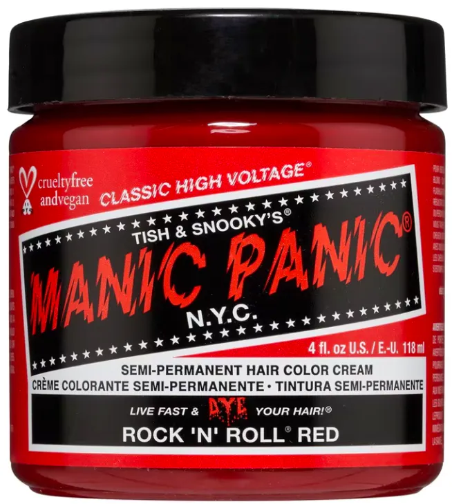 Manic Panic Semi-Permanent Hair Color Cream Rock 'N' Roll Red 118 ml
