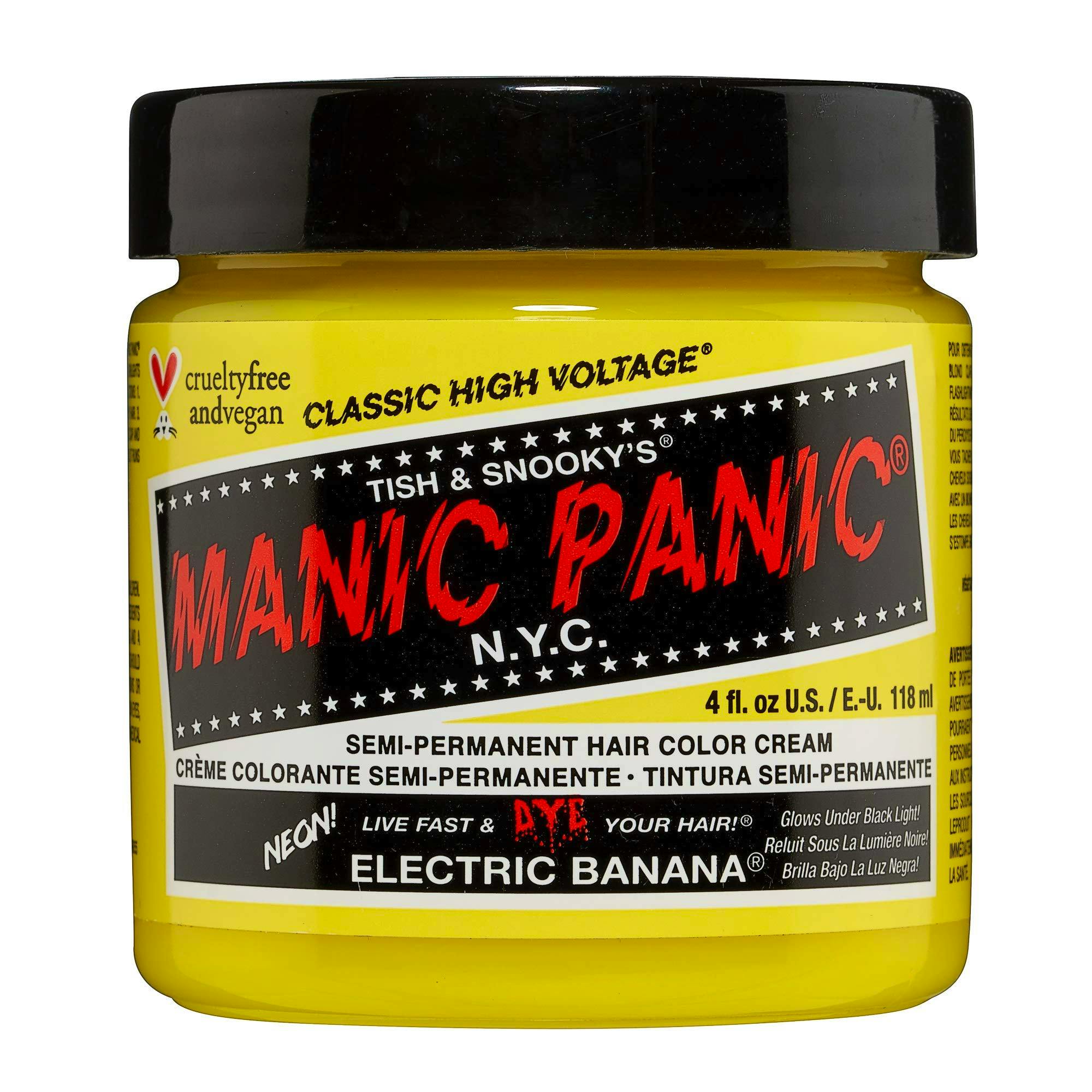 Manic Panic Semi-Permanent Hair Color Cream Electric Banana 118 ml