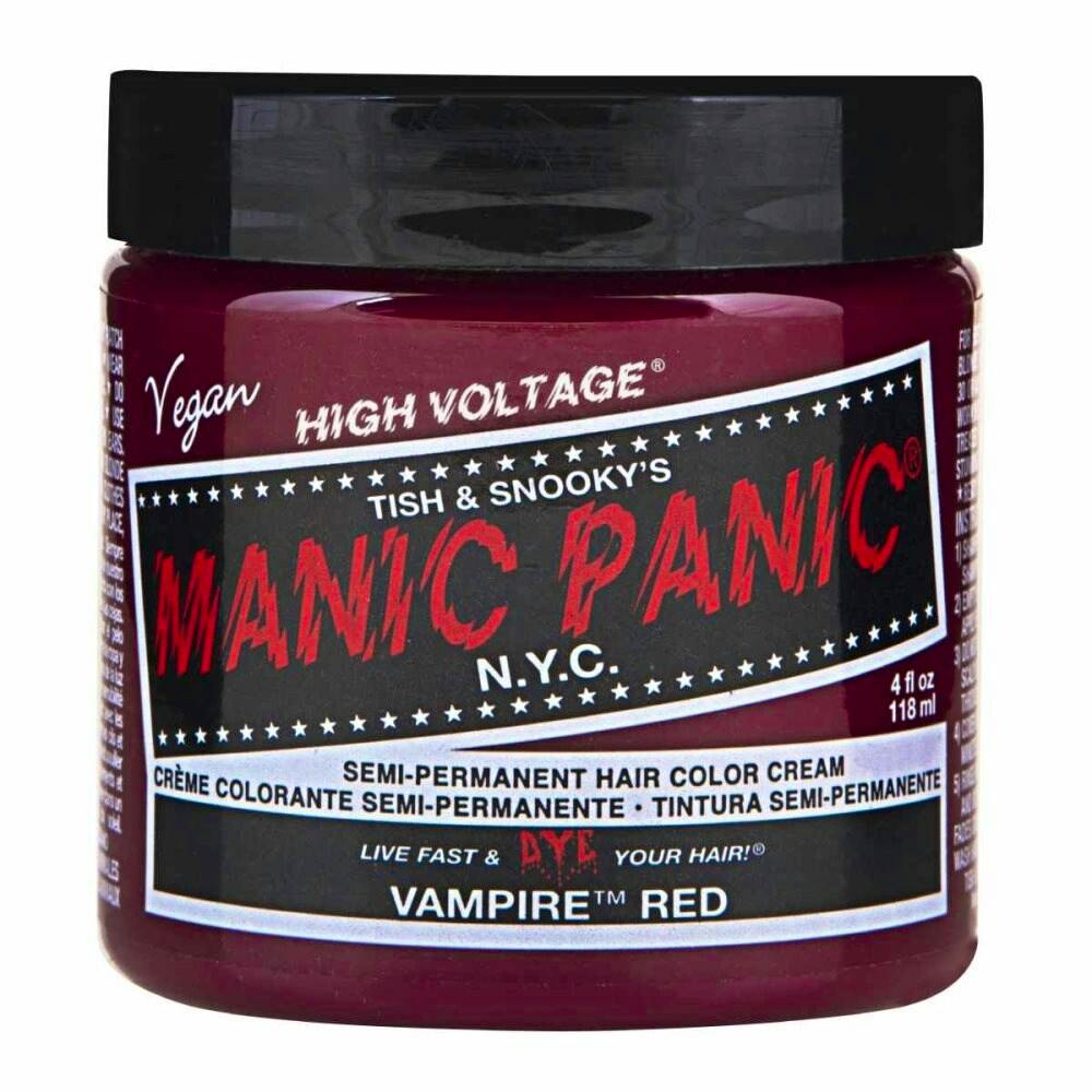 Manic Panic Semi-Permanent Hair Color Cream Vampire Red 118 ml