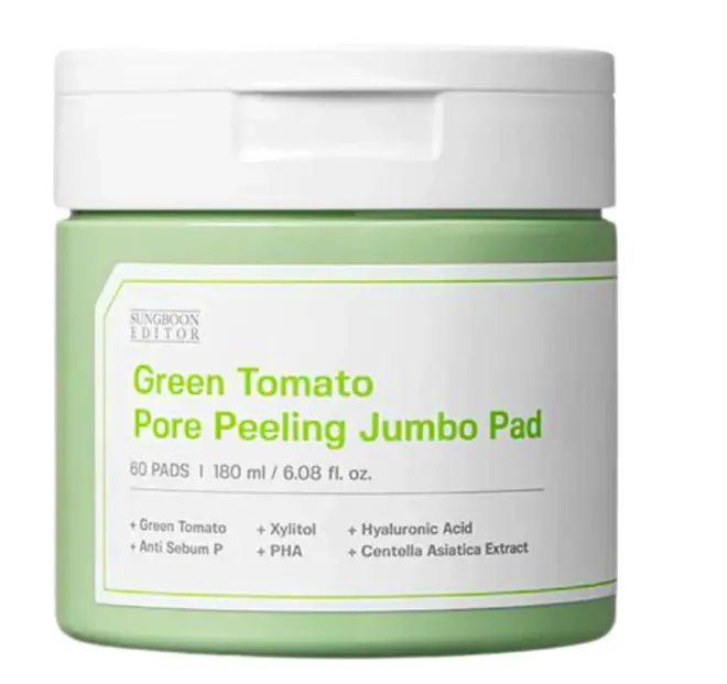 Sungboon Editor Green Tomato Pore Peeling Jumbo Pad 60 pcs