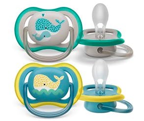 Philips Avent SCF349/24 Ultra Air Pacifier 18M Green/Yellow 2 stk