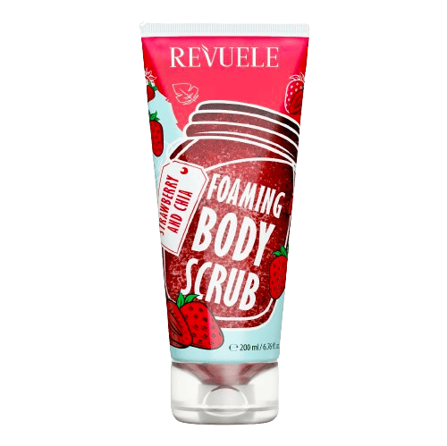 Revuele Foaming Body Scrub Strawberry And Chia 200 ml