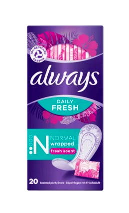 Always Dailies Fresh Pantyliners Normal 20 stk