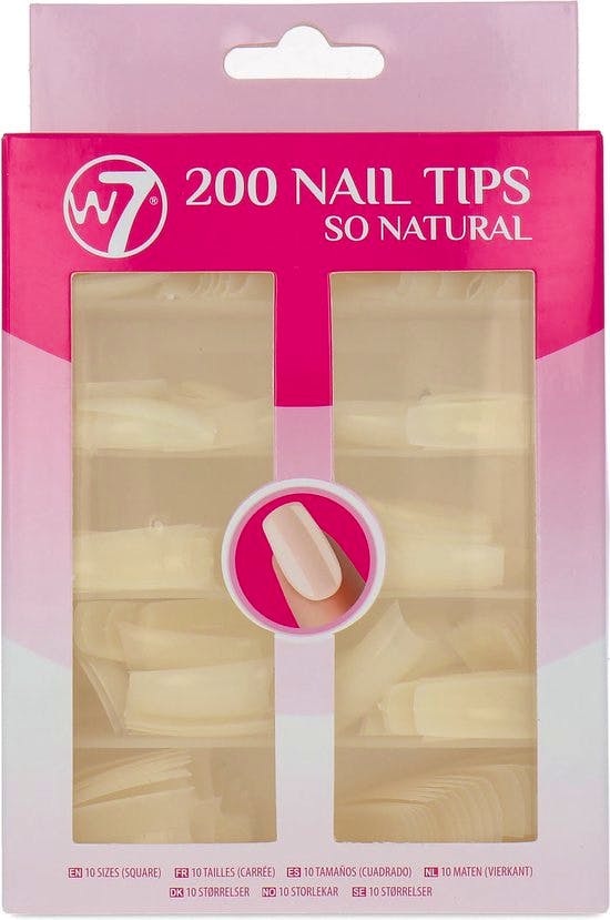 W7 200 Nail Tips So Natural 200 kpl