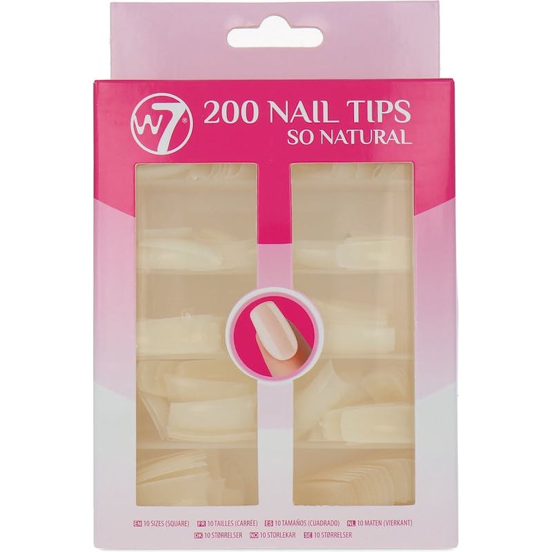 W7 200 Nail Tips So Natural 200 stk