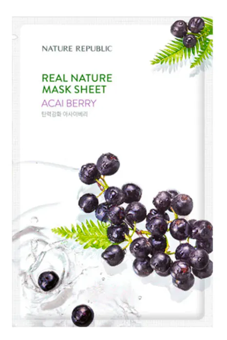Nature Republic Real Nature Acaiberry Mask Sheet 1 pcs