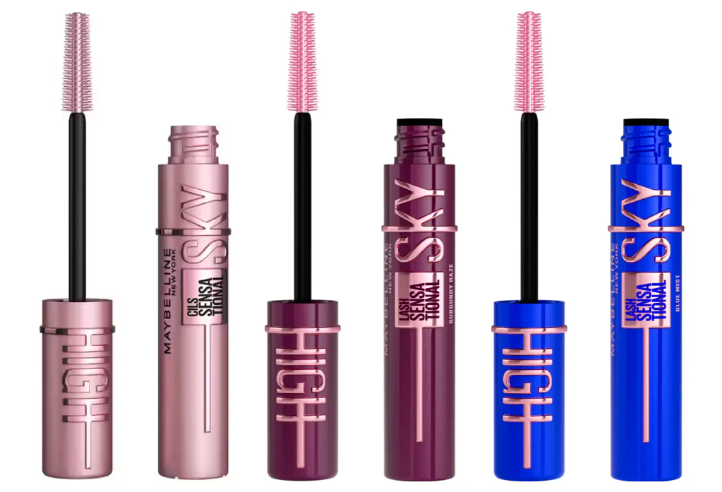 Maybelline Lash Sensational Sky High Mascara Very Black + Blue Mist + Burgundy Haze 3 x 7,2 ml