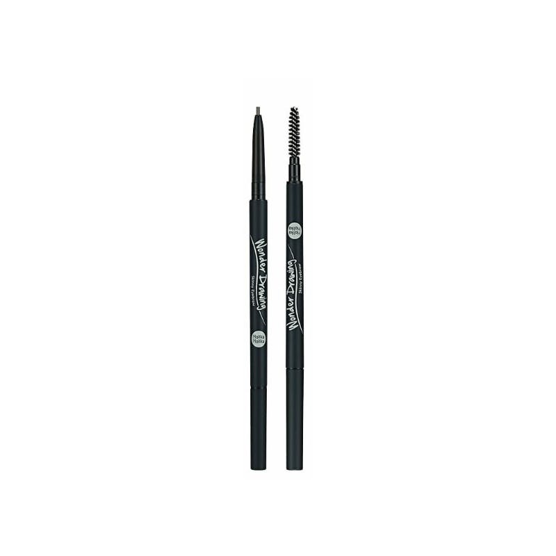 Holika Holika Wonder Drawing Skinny Eye Brow 01 Ash Black 1 stk