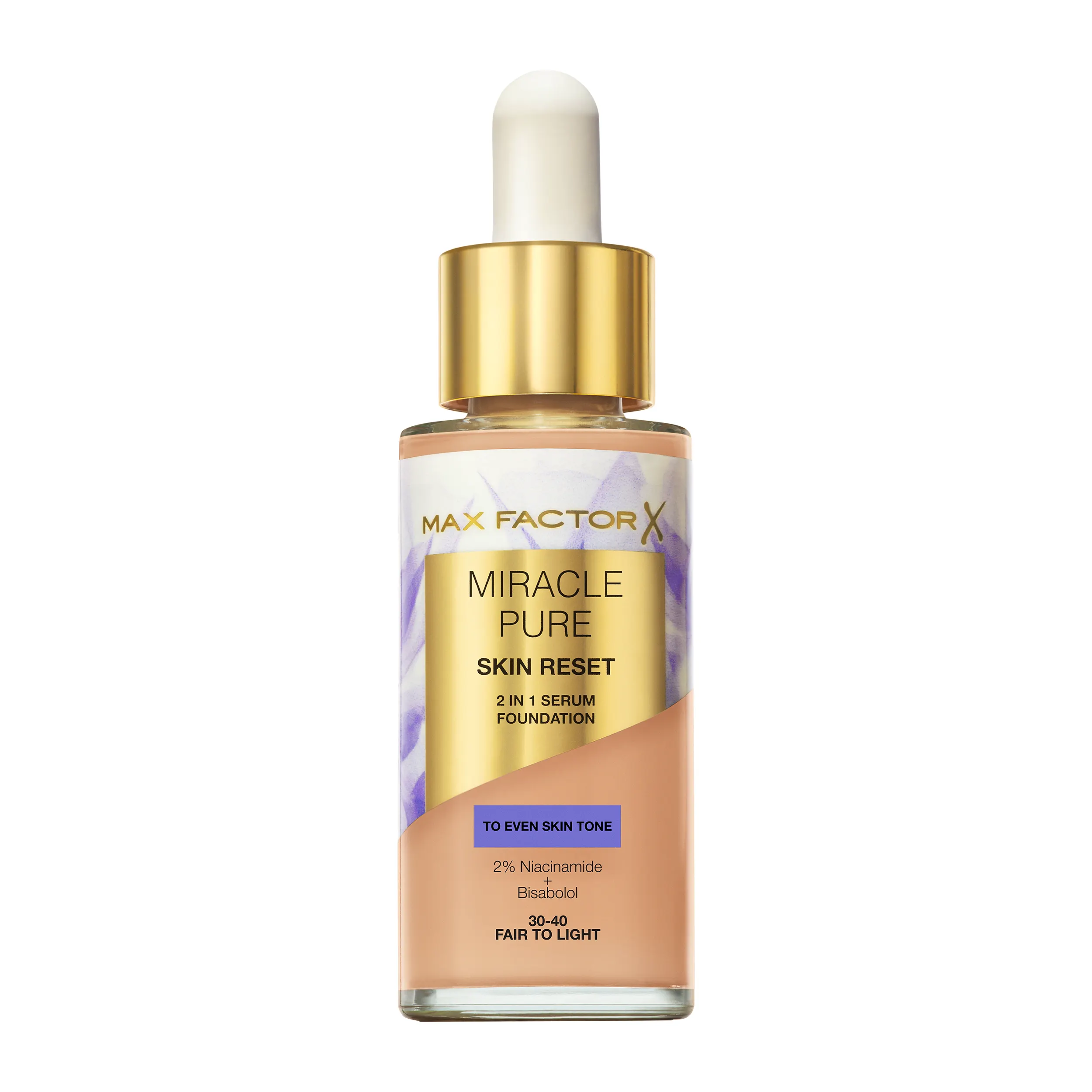 Max Factor Miracle Pure Serum Foundation 02 Fair to Light 30 ml