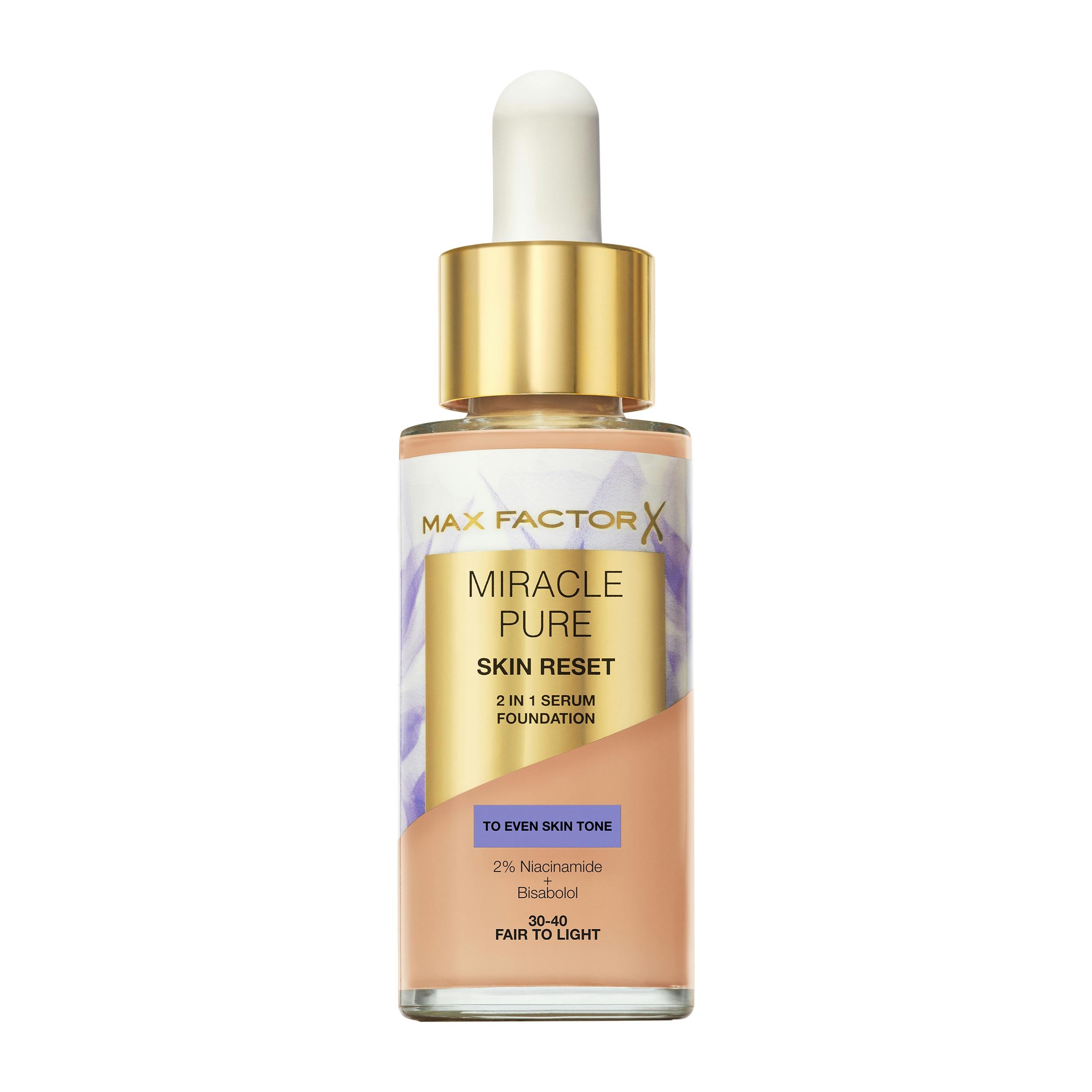 Miracle Pure Serum Foundation 02 Fair To Light 30 Ml Fra Max Factor