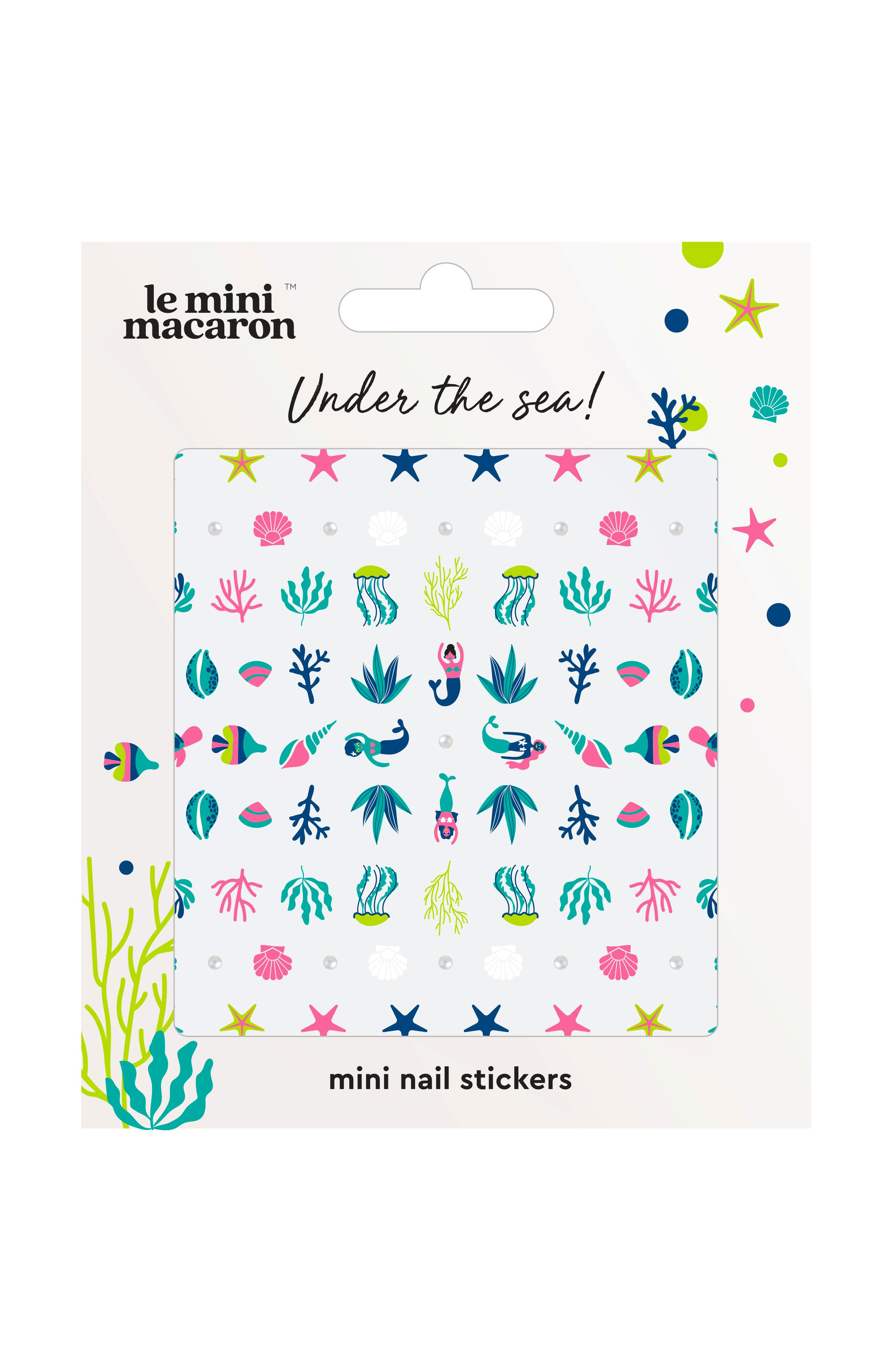 Le mini macaron Mini Nail Stickers Under The Sea 1 stk