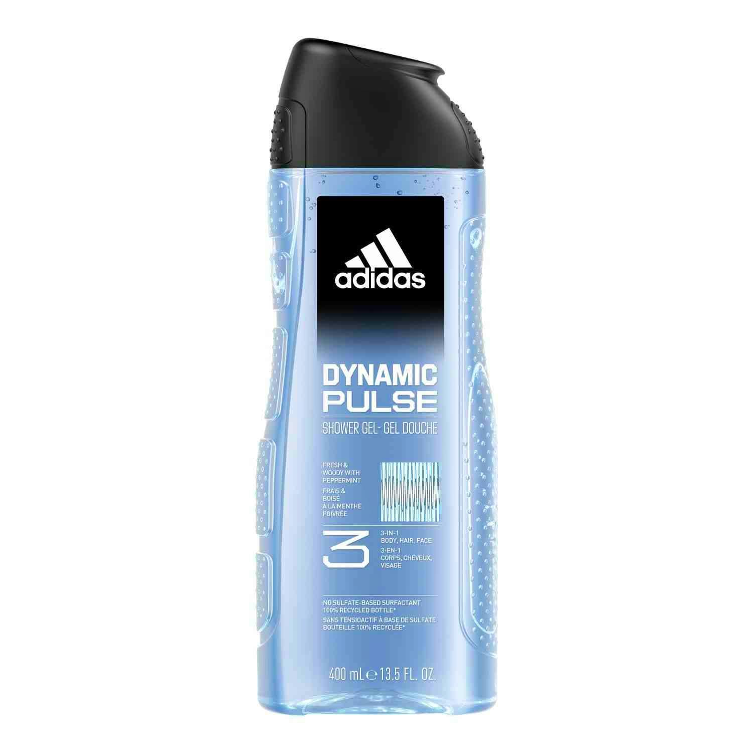 Adidas 3 in 1 Dynamic Pulse Showergel 400 ml