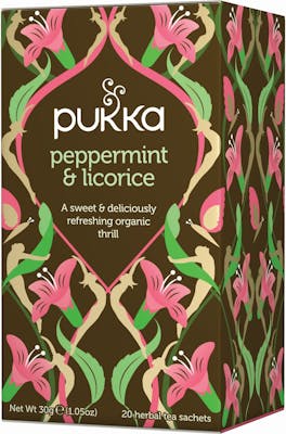 Pukka Peppermint &amp; Licorice Tea Øko 20 breve