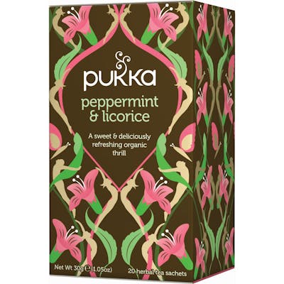 Pukka Peppermint &amp; Licorice Tea Øko 20 breve