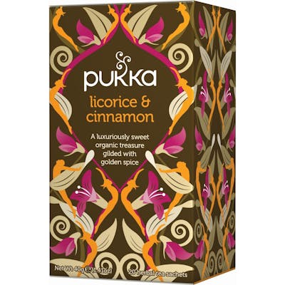 Pukka Licorice &amp; Cinnamon Tea Øko 20 breve