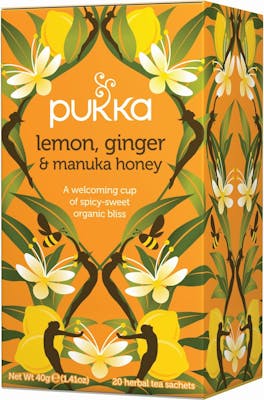 Pukka Lemon, Ginger &amp; Manuka Honey Tea Eko 20 påsar