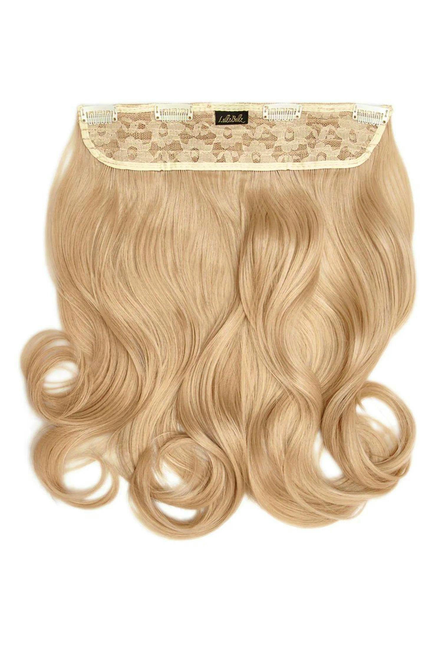 Lullabellz Thick 16 1 Piece Curly Clip In Hair Extensions Honey Blonde 160 g