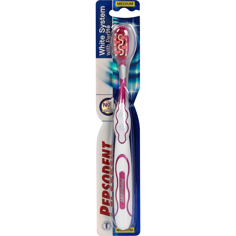 Pepsodent White System Medium Toothbrush 1 pcs