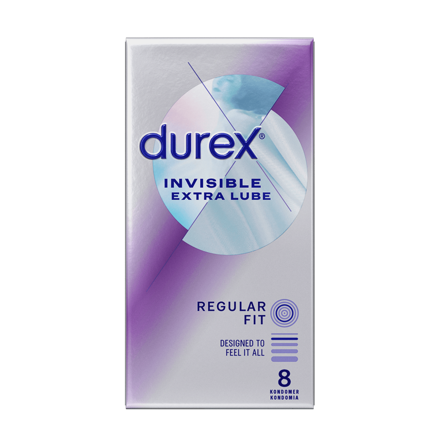 Durex Invisible Extra Lube 8 stk