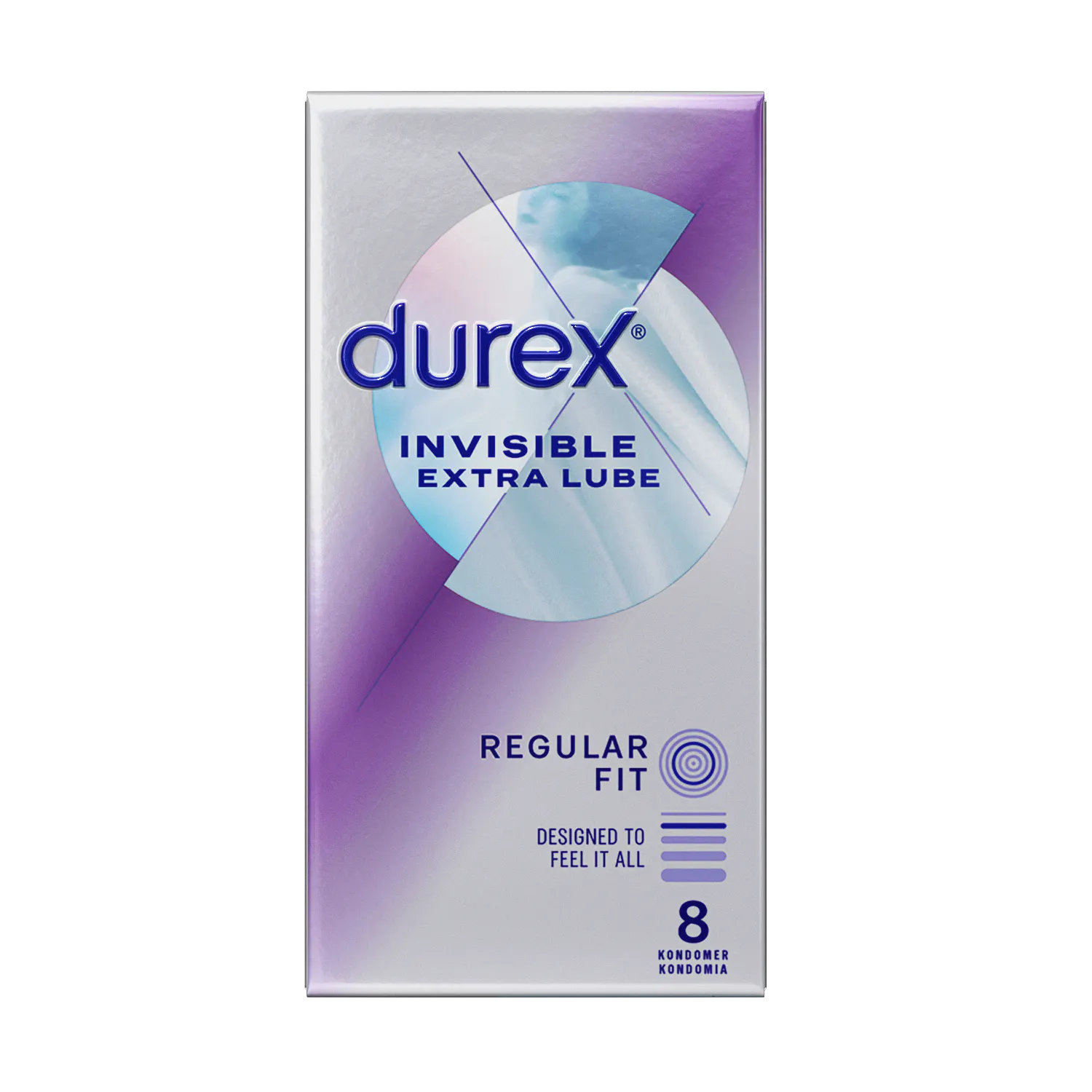 Durex Invisible Extra Lube 8 pcs