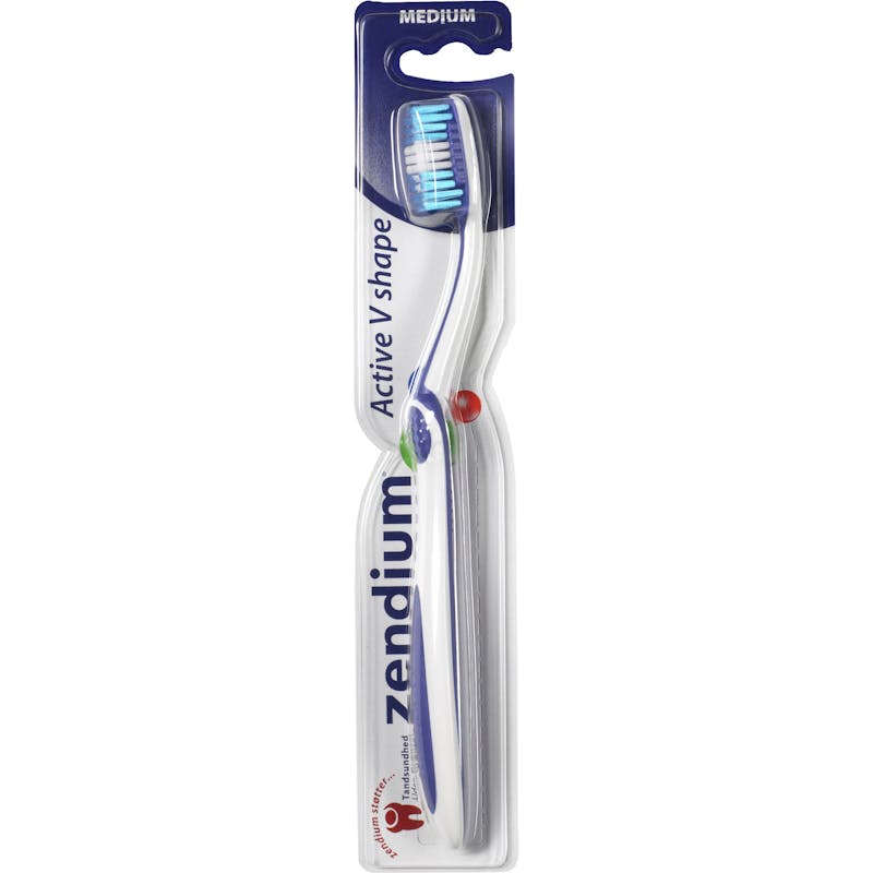 Zendium Active V Shape Medium Toothbrush 1 pcs