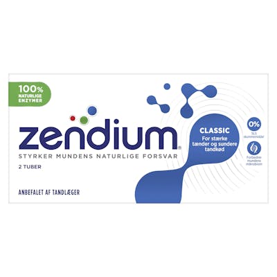 Zendium Classic 2-pakning Tannkrem 2 x 50 ml